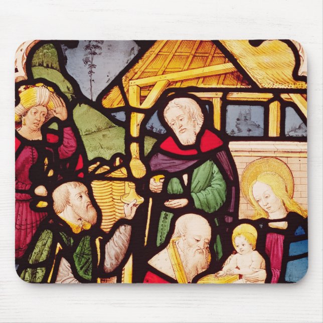 Window depicting the Adoration of the Magi Mouse Pad (Front)