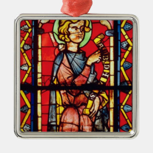 Window depicting the prophet Obadiah, c.1270-75 Metal Ornament