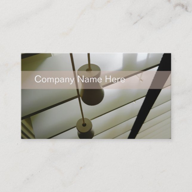Window Fashions Business Cards (Front)