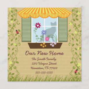 Window Flower Box Moving Announcement