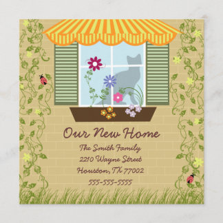 Window Flower Box Moving Announcement