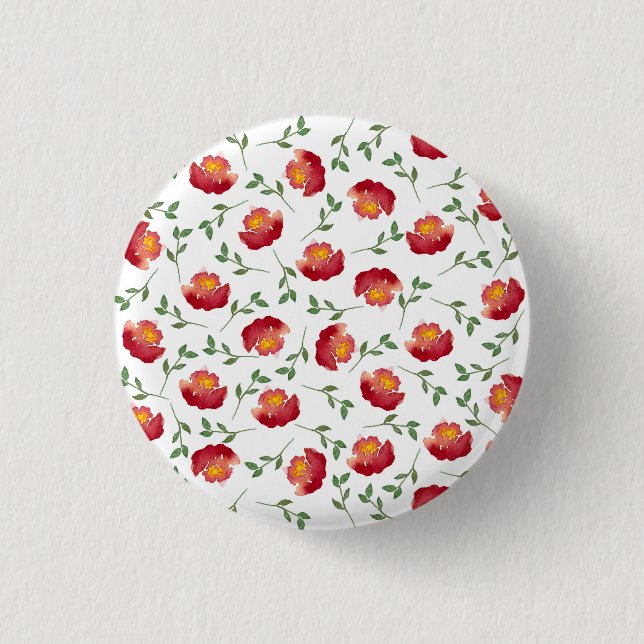 Window Flower Boxes 1 Inch Round Button (Front)