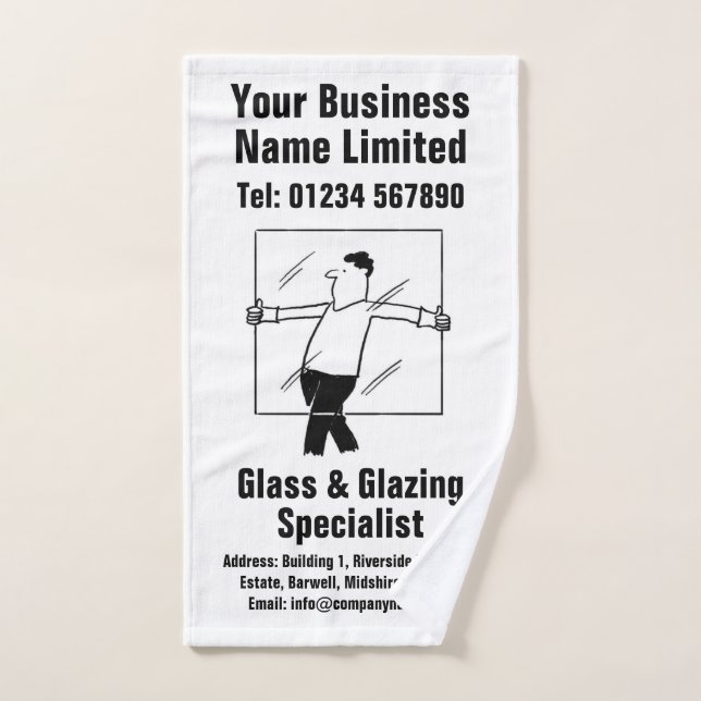 Window Glass & Glazing Design Hand Towel (Hand Towel)