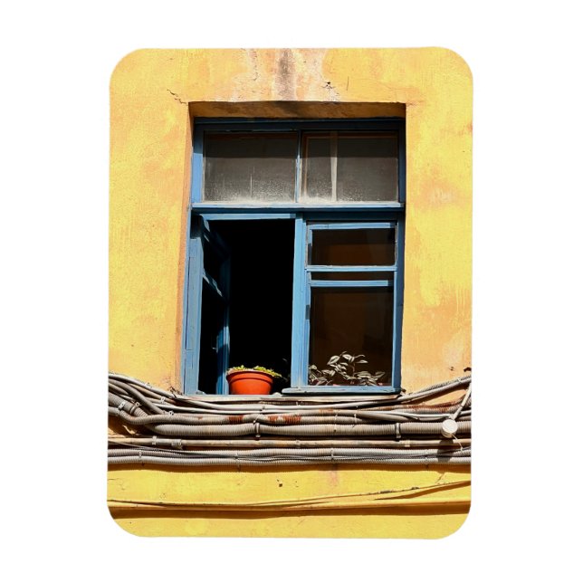 Window in Saint-Petersburg Magnet (Vertical)