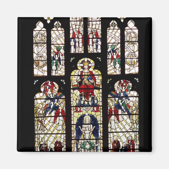 Window in Worcester Cathedral, 15th century Magnet (Front)