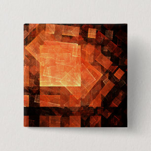 Window Light Abstract Art Button (square)