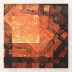 Window Light Abstract Art Glass Coaster