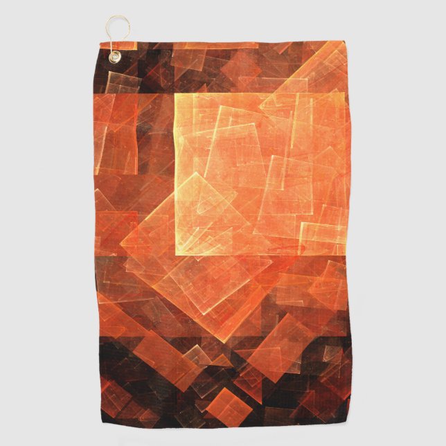 Window Light Abstract Art Golf Towel (Front)