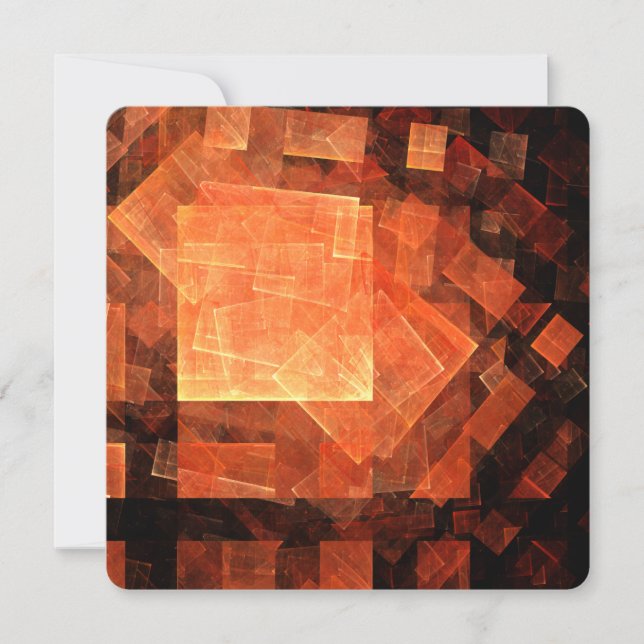 Window Light Abstract Art Invitation (Front)