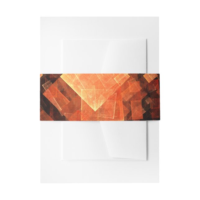 Window Light Abstract Art Invitation Belly Band (Front Example)