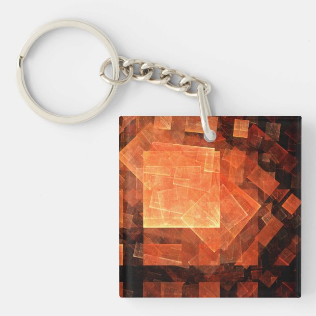 Window Light Abstract Art Keychain (Front)