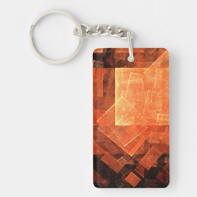 Window Light Abstract Art Keychain (Front)