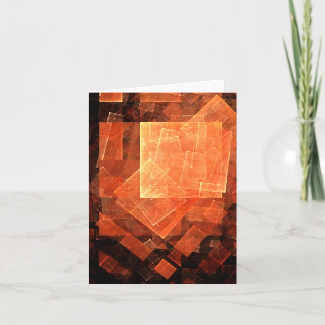 Window Light Abstract Art Note Card (Front)