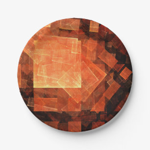 Window Light Abstract Art Paper Plate