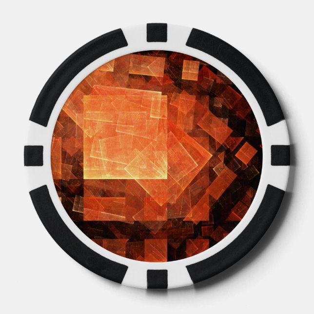 Window Light Abstract Art Poker Chips (Front)
