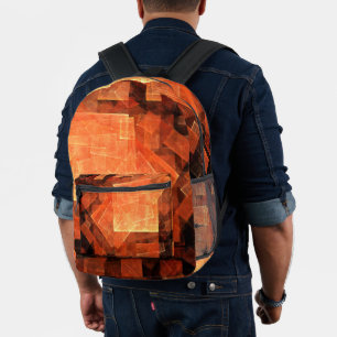 Window Light Abstract Art Printed Backpack