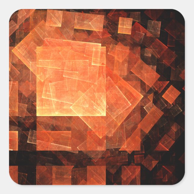 Window Light Abstract Art Square Sticker (Front)