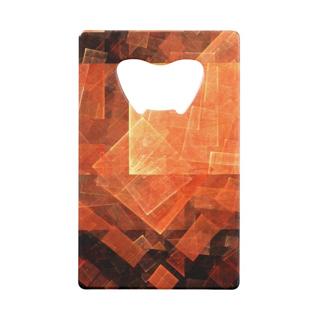 Window Light Abstract Art Wallet Bottle Opener (Front)