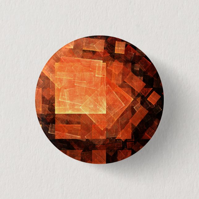 Window Light Modern Geometric Squares Abstract Art 1 Inch Round Button (Front)