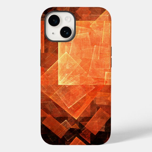 Window Light Modern Geometric Squares Abstract Art Case-Mate iPhone Case (Back)