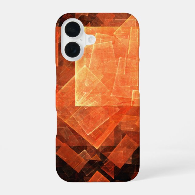 Window Light Modern Geometric Squares Abstract Art iPhone 16 Case (Back)