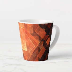 Window Light Modern Geometric Squares Abstract Art Latte Mug