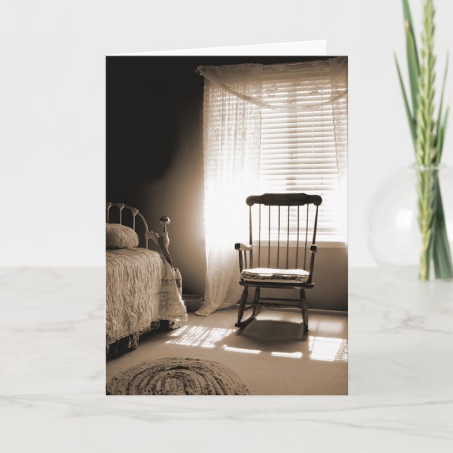 Window Light Room In Sepia Card (Front)