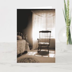 Window Light Room In Sepia Card