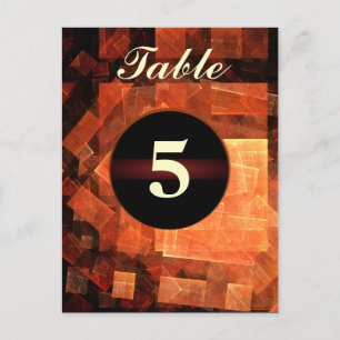 Window Light Table Number Postcard