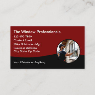 Window Manufacturing And Installation Business Card