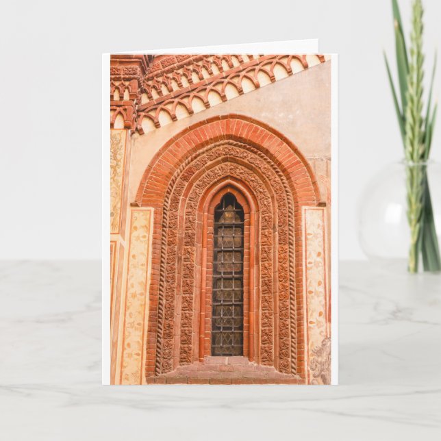 WINDOW OF GOTHIC  STYLE   GREETING CARD (Front)