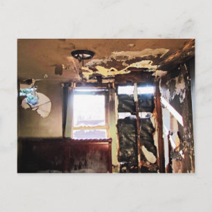 Window of Poverty Postcard