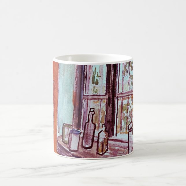 Window of Vincent van Gogh's Studio at the Asylum Coffee Mug (Center)