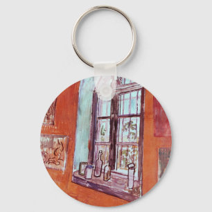 Window of Vincent van Gogh's Studio at the Asylum Keychain