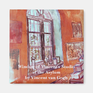 Window of Vincent van Gogh's Studio at the Asylum Magnet