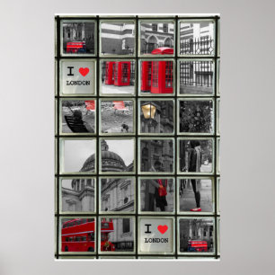 Window on London Sights Poster