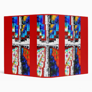 Window Pane Cross-Red Trim Binder