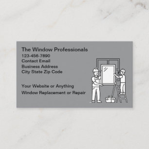 Window Repair Replace Services Business Card
