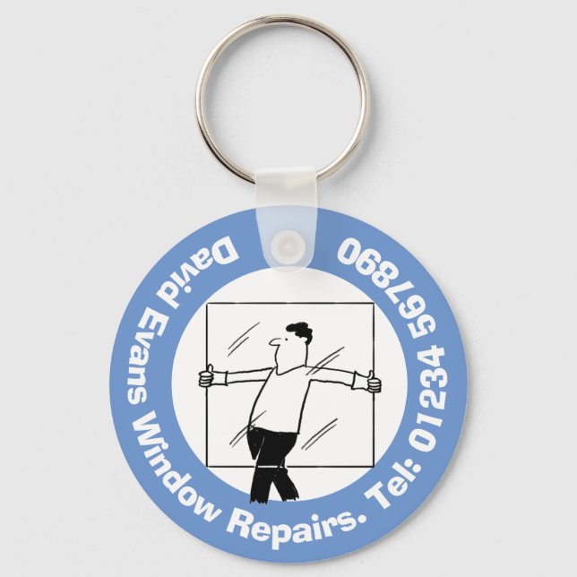 Window Repairs Company Design. Keychain (Front)