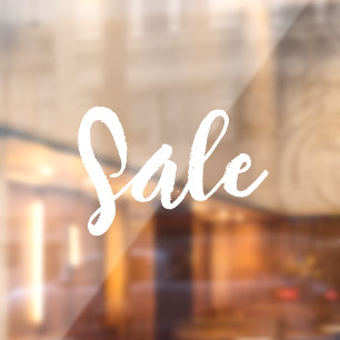 Window Sale Sign, Boutique Sale Sign, Modern  Cling
