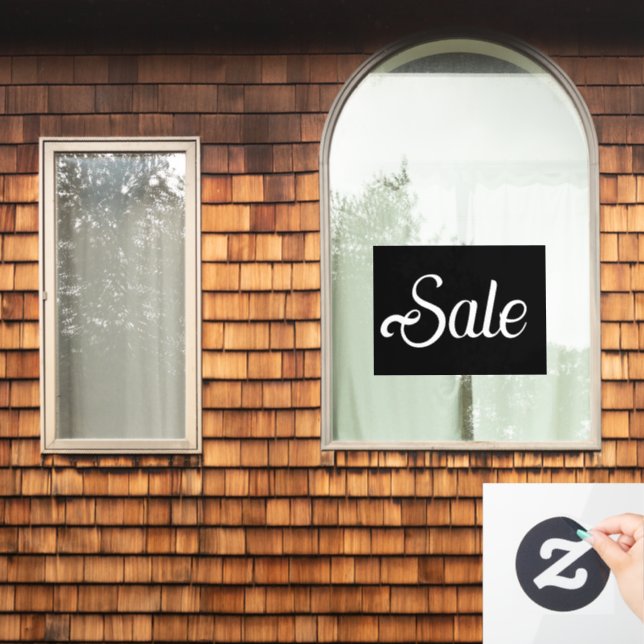 Window Sale Sign, Boutique Sale Sign, Modern  Window Cling (Home Window)
