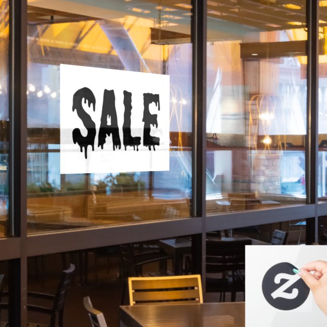 Window Sale Sign, Retail Store Decal, Boutique Window Cling (Restaurant Window)