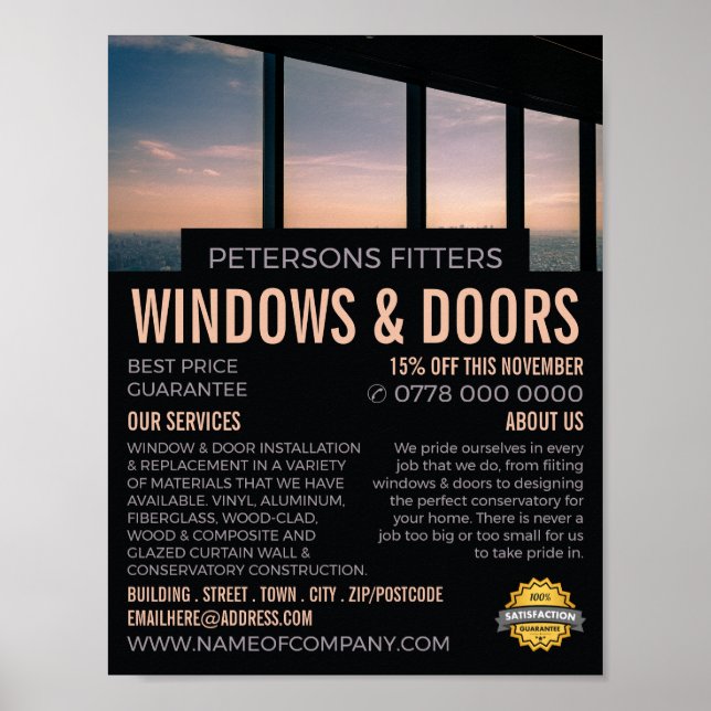 Window Scene, Window & Door Fitter Company Poster (Front)