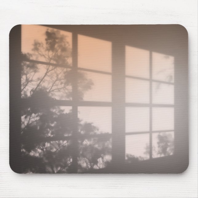 Window Shadow With Foliage Mouse Pad (Front)
