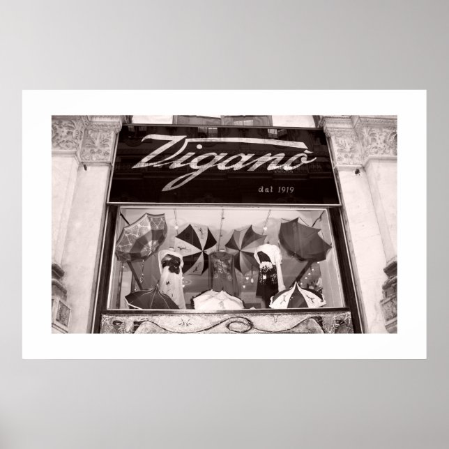 Window Shop Umbrellas Poster (Front)