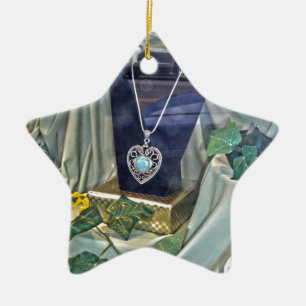 Window Shopping Ceramic Ornament