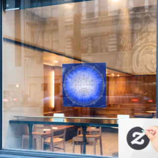 Window sticker soul mirror blue
