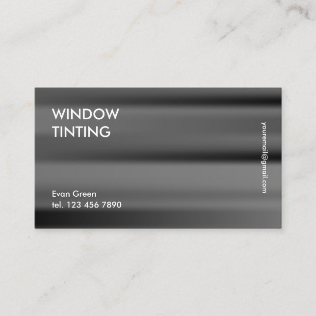 Window Tinting Business Card (Front)