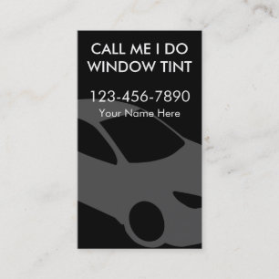 Window Tinting Business Cards