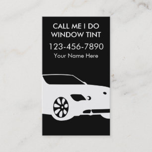 Window Tinting Business Cards